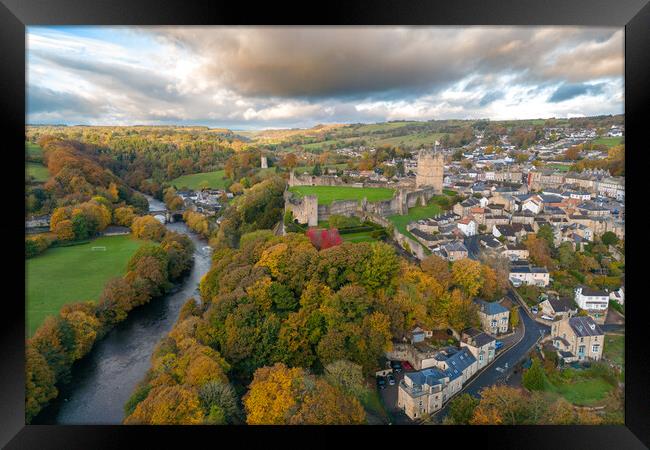 Richmond North Yorkshire Framed Print by Apollo Aerial Photography