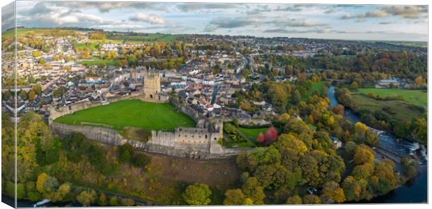 Richmond North Yorkshire Canvas Print by Apollo Aerial Photography