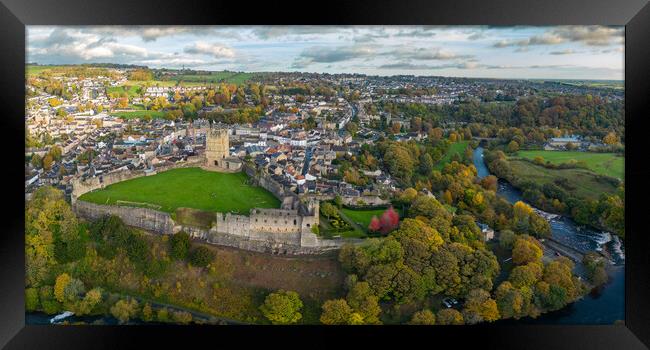 Richmond North Yorkshire Framed Print by Apollo Aerial Photography