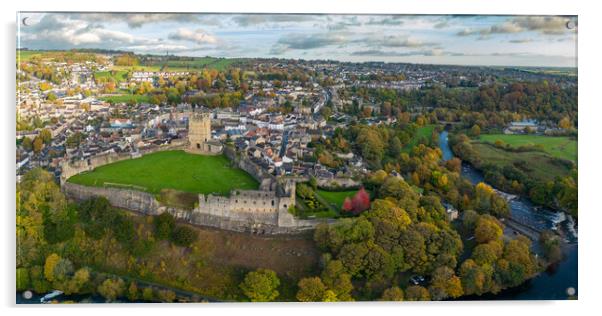 Richmond North Yorkshire Acrylic by Apollo Aerial Photography
