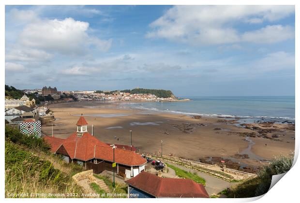 Scarborough Beach Print by Philip Brookes