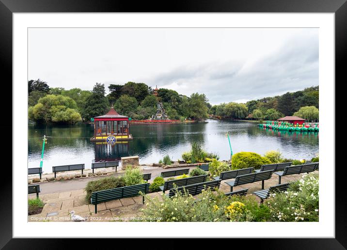 Peasholm Park, Scarborough Framed Mounted Print by Philip Brookes