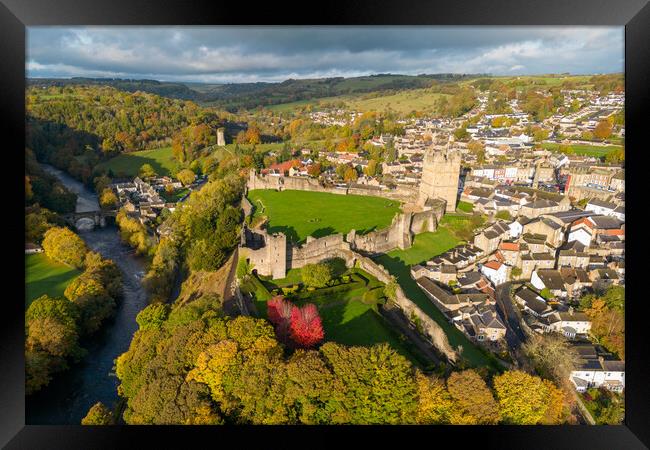 Richmond Castle  Framed Print by Apollo Aerial Photography