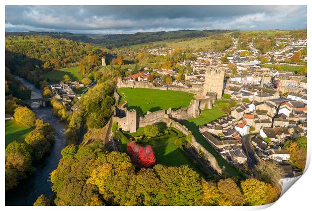 Richmond Castle  Print by Apollo Aerial Photography