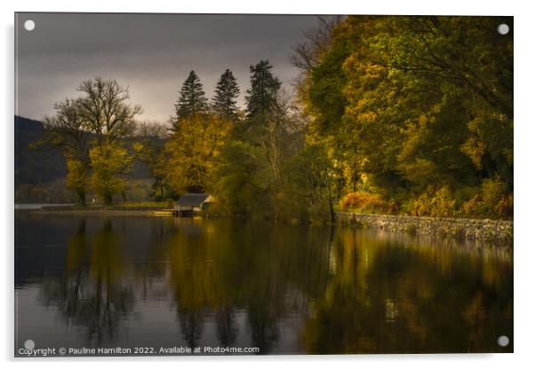 Loch Ard in the Trossachs Acrylic by Pauline Hamilton
