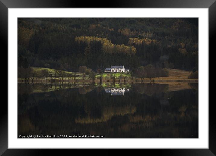 Little croft house in the Trossachs Framed Mounted Print by Pauline Hamilton