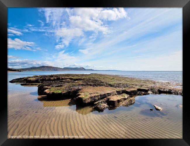 Lucy’s Ledge at Lyme Regis Dorset Framed Print by Susie Peek