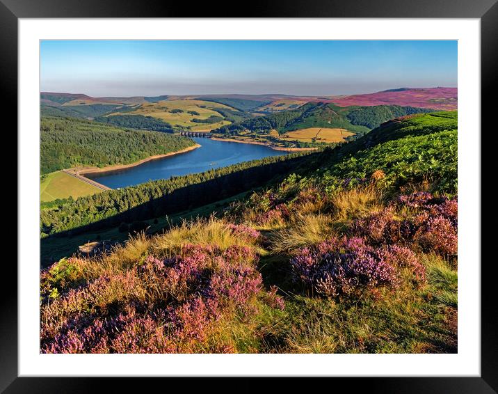 Ladybower View, Derbyshire, Peak District Framed Mounted Print by Darren Galpin