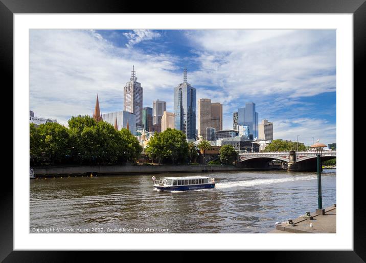 Cruising the Yarra River Framed Mounted Print by Kevin Hellon
