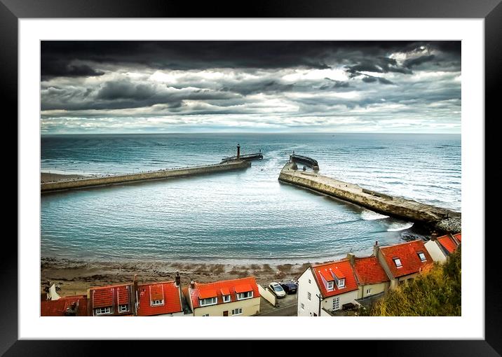 Whitby, North Yorkshire. Framed Mounted Print by Steve Taylor