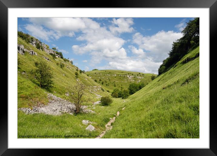Lathkill Dale Derbyshire Framed Mounted Print by Kevin Round
