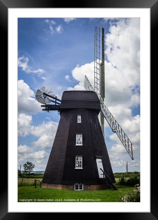 Lacey Green windmill, Framed Mounted Print by Kevin Hellon