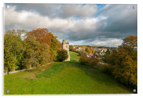 The Culloden Tower Richmond North Yorkshire Acrylic by Apollo Aerial Photography