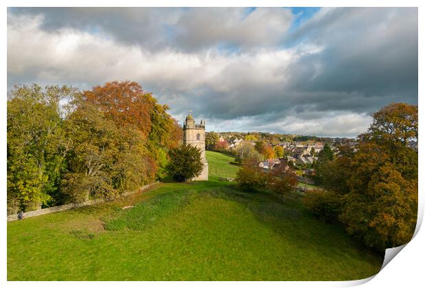 The Culloden Tower Richmond North Yorkshire Print by Apollo Aerial Photography