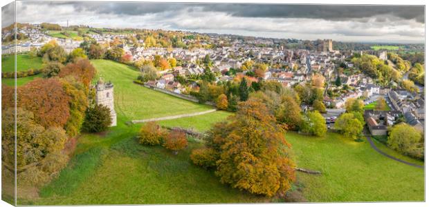 The Culloden Tower and Richmond Canvas Print by Apollo Aerial Photography
