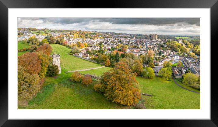 The Culloden Tower and Richmond Framed Mounted Print by Apollo Aerial Photography