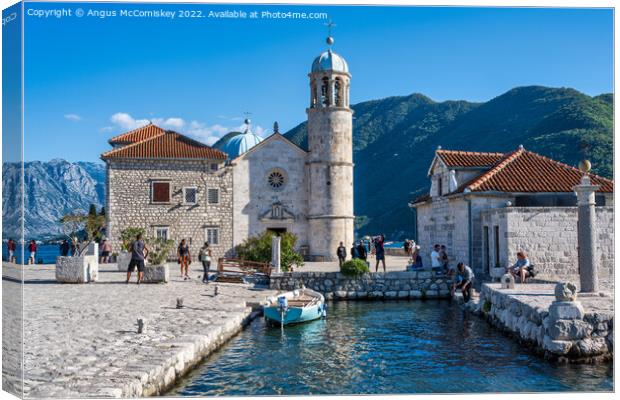 Our Lady of the Rocks, Bay of Kotor, Montenegro Canvas Print by Angus McComiskey