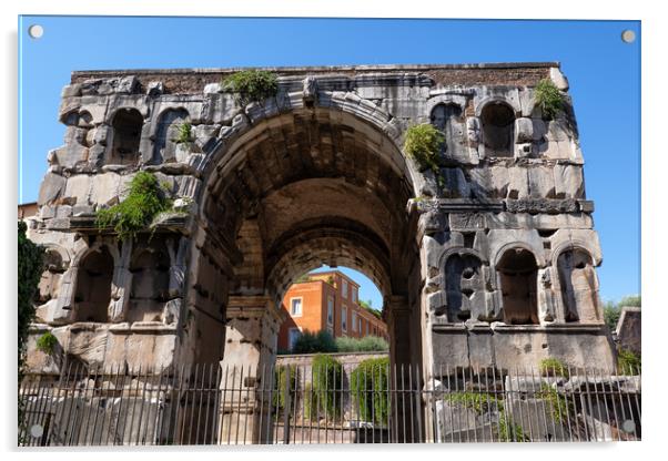 Arch of Janus in Rome Acrylic by Artur Bogacki