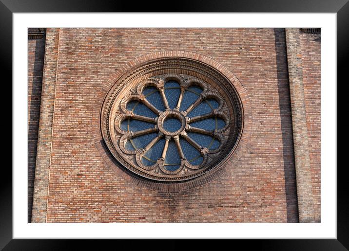 Rose Window Of Church of St. Peter and Paul Framed Mounted Print by Artur Bogacki