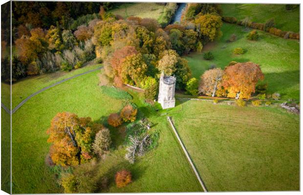 Richmond Folly From The Air Canvas Print by Apollo Aerial Photography