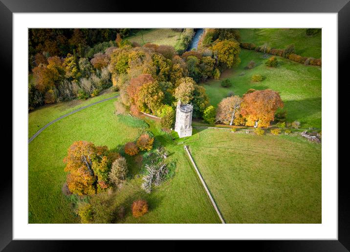 Richmond Folly From The Air Framed Mounted Print by Apollo Aerial Photography