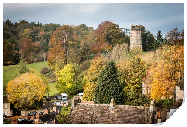 Richmond Folly Autumn Print by Apollo Aerial Photography