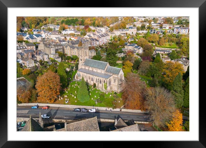 St Mary's church, Richmond Framed Mounted Print by Apollo Aerial Photography