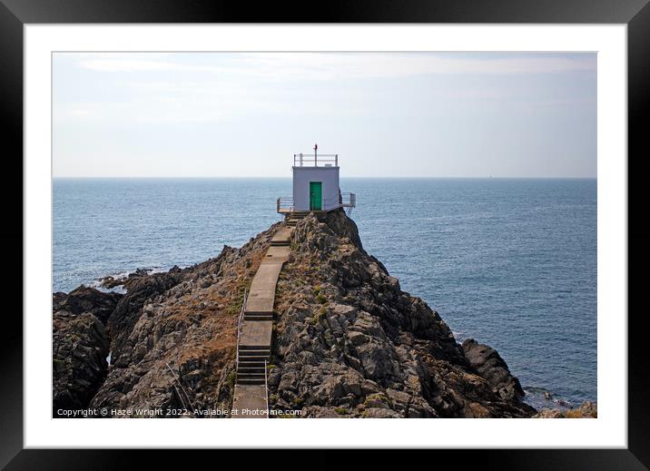 Lighthouse at Jerbourg Point Framed Mounted Print by Hazel Wright
