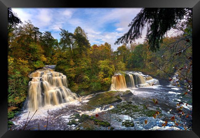 Falls of Clyde in  autumn No 2 Framed Print by JC studios LRPS ARPS