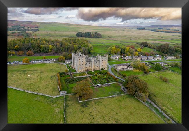 Bolton Castle Framed Print by Apollo Aerial Photography