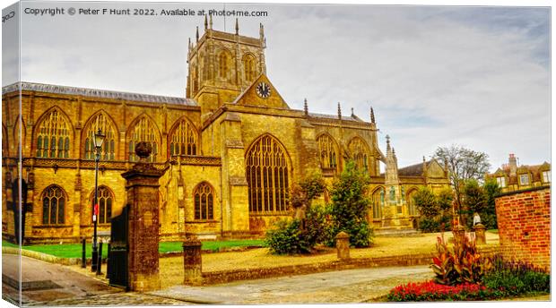 Sherborne Abbey Dorset Canvas Print by Peter F Hunt