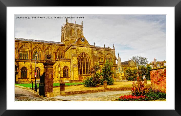 Sherborne Abbey Dorset Framed Mounted Print by Peter F Hunt
