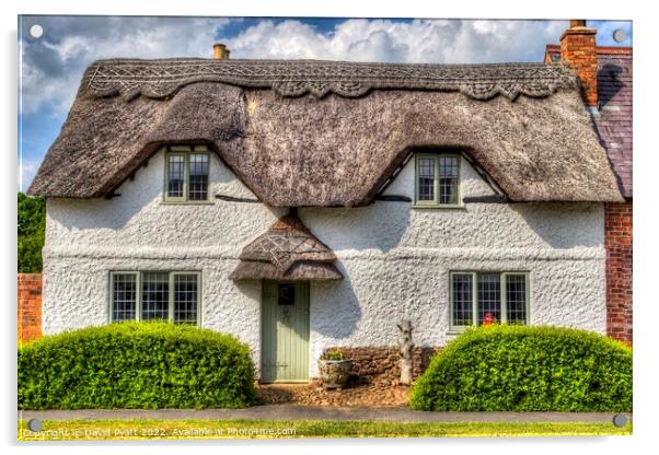 English Country Cottage  Acrylic by David Pyatt