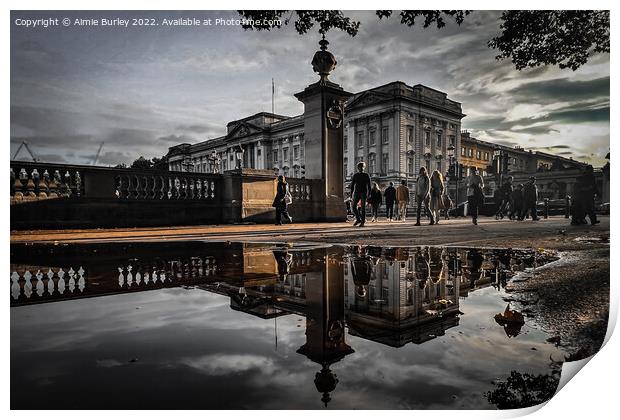 Palace in a Puddle  Print by Aimie Burley