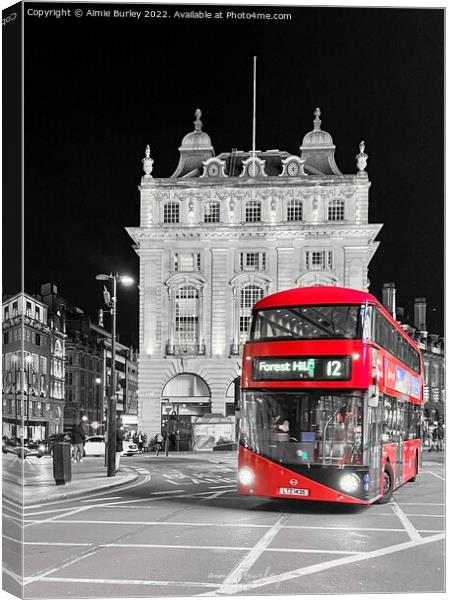 Vibrant Piccadilly Canvas Print by Aimie Burley