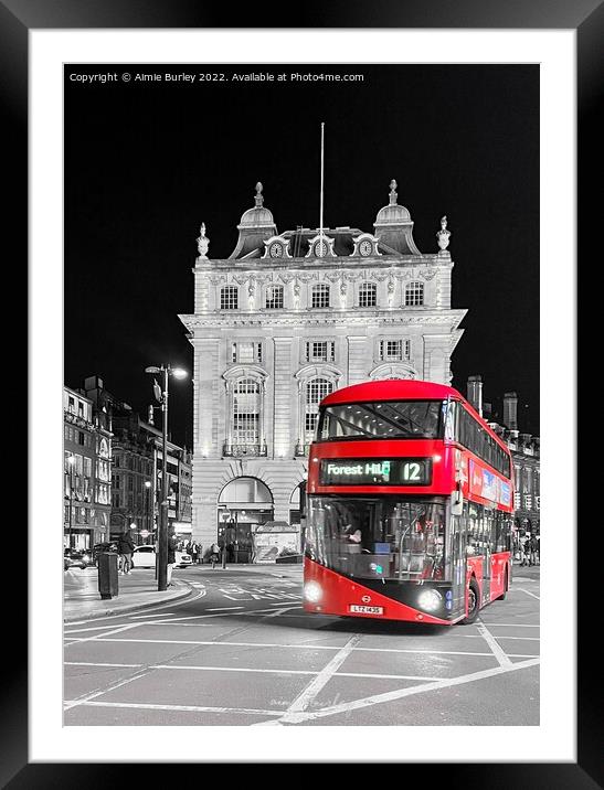 Vibrant Piccadilly Framed Mounted Print by Aimie Burley