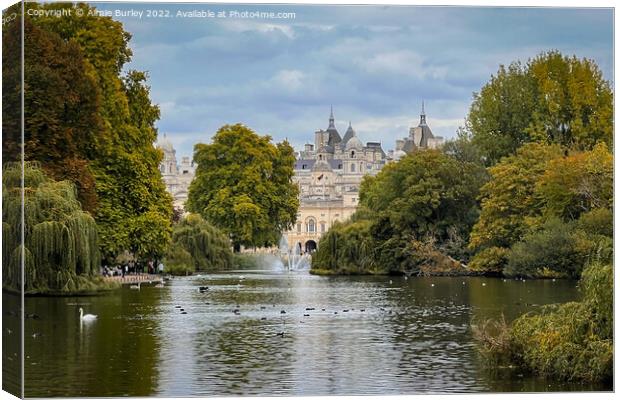 Serenity in St. James Park Canvas Print by Aimie Burley