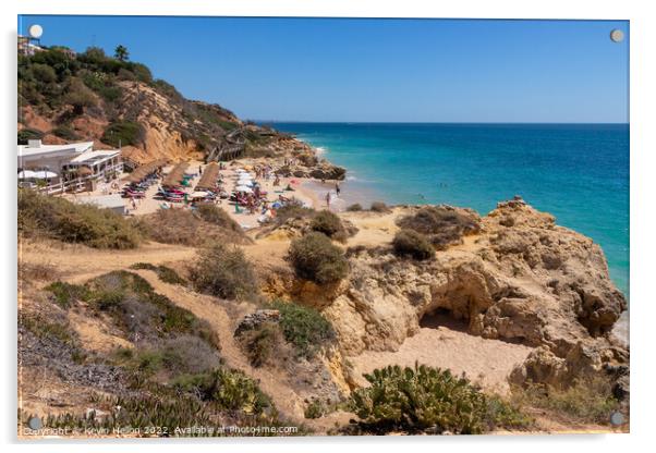 Praia dos Aveiros, Albufeira, Algarve, Portugal Acrylic by Kevin Hellon