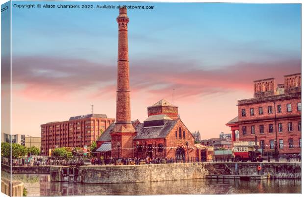 The Pumphouse Liverpool   Canvas Print by Alison Chambers