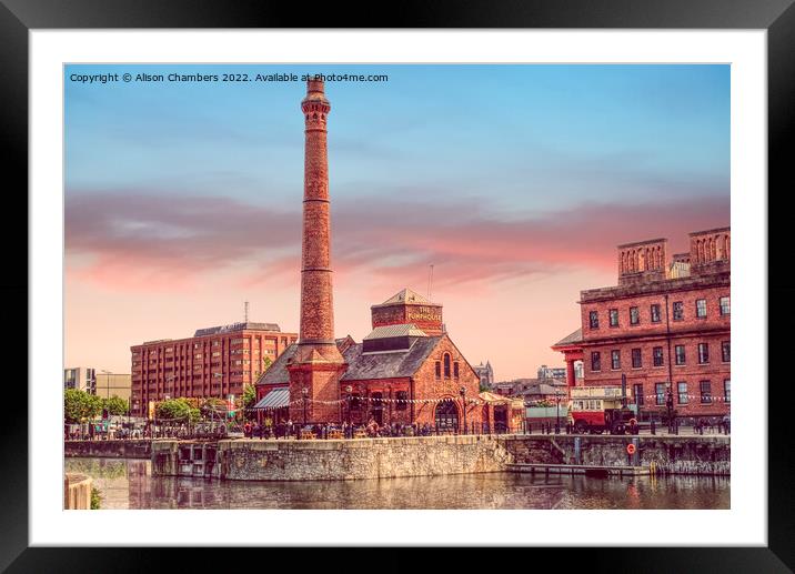 The Pumphouse Liverpool   Framed Mounted Print by Alison Chambers
