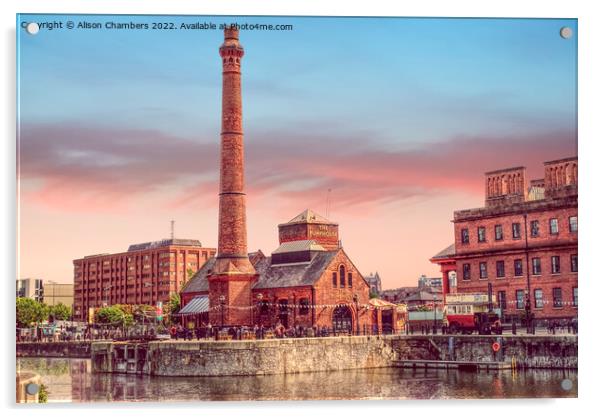 The Pumphouse Liverpool   Acrylic by Alison Chambers