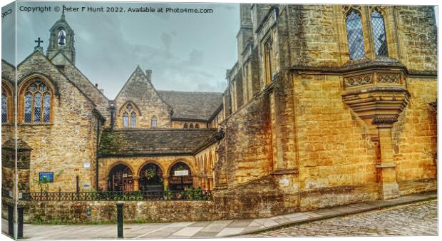 Sherborne St Johns' Almshouse Canvas Print by Peter F Hunt