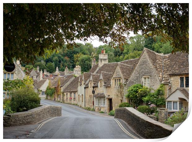 Castle Combe Print by Roger Byng