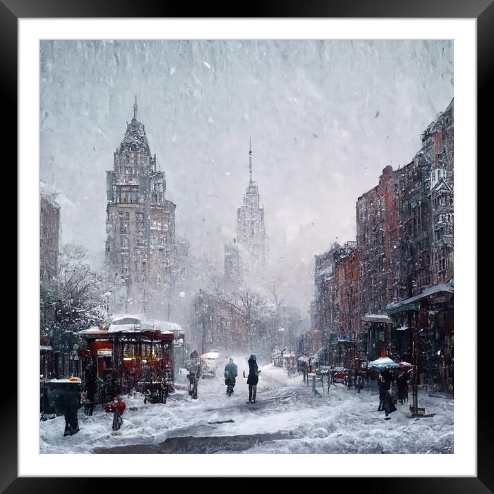 Cold Winters Chill Framed Mounted Print by Picture Wizard