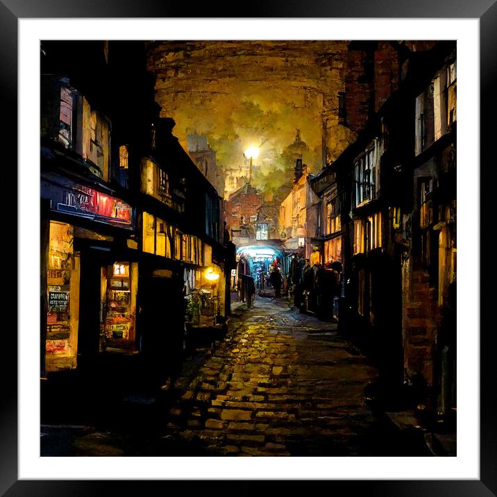 Shambles Abstract Framed Mounted Print by Picture Wizard