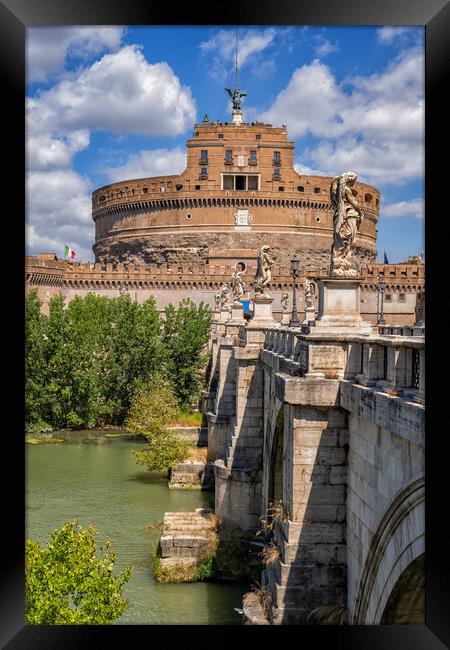 Castel Sant Angelo In Rome Framed Print by Artur Bogacki