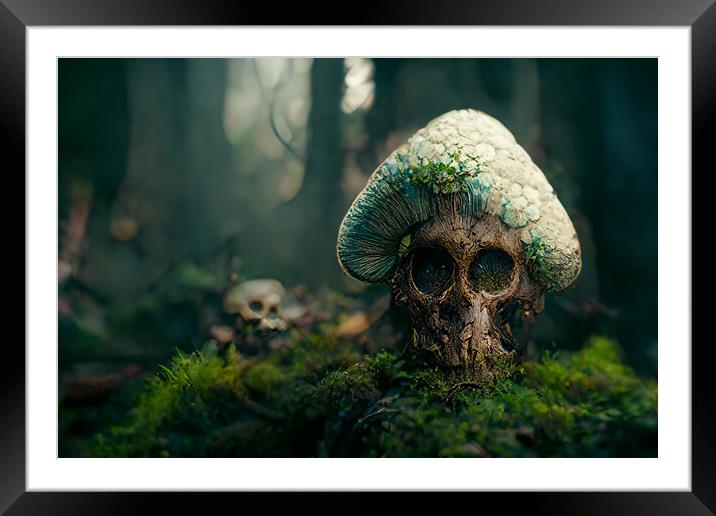 Death Mushrooms Framed Mounted Print by Picture Wizard