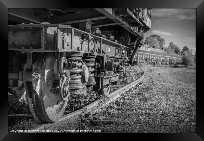 Rusting Abandoned Rolling Stock at Hellifield Station Framed Print by Heather Sheldrick