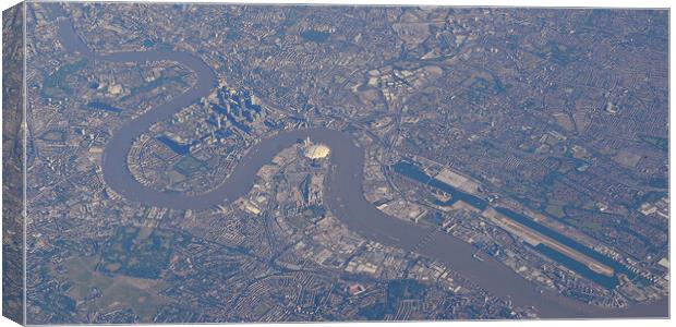 City of London from the air Canvas Print by Allan Durward Photography