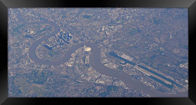 City of London from the air Framed Print by Allan Durward Photography